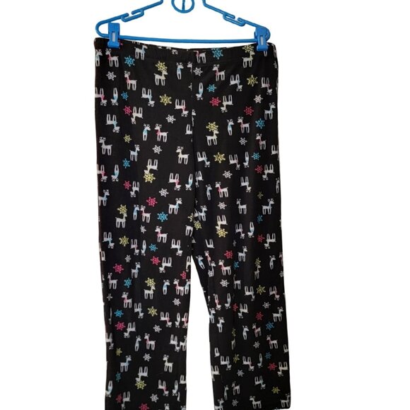 Sonoma Women’s Reindeer Fleece Pajama Set - Size L - Picture 6 of 8